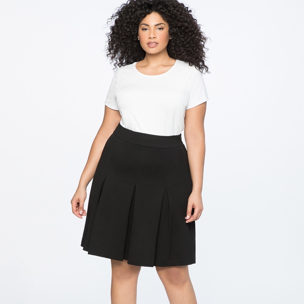 ELOQUII A-line Pleated Skirt — NWT